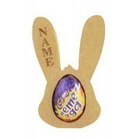18mm Freestanding Personalised Engraved MINI Easter Rabbit Head CREME EGG Holders